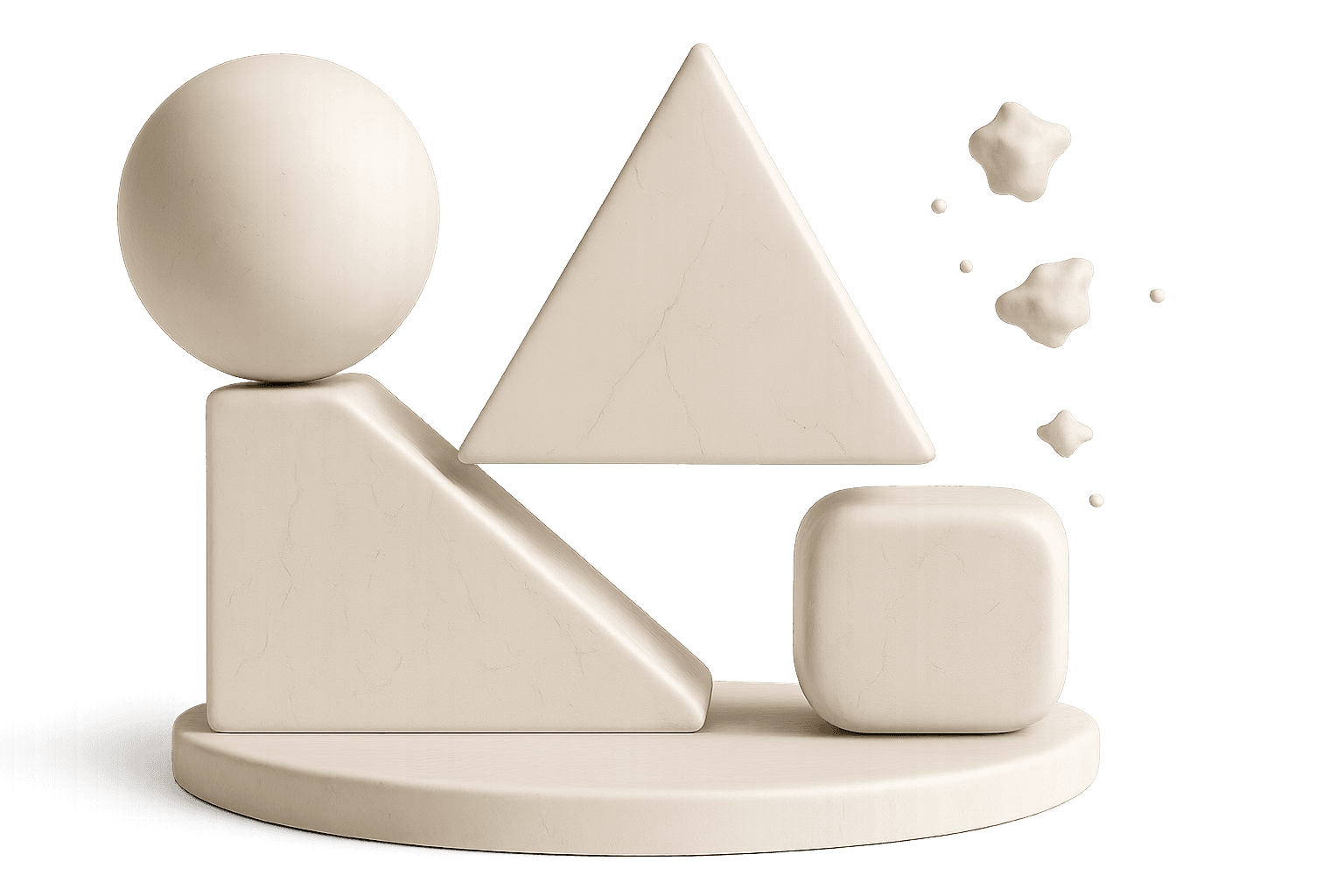 Marble building blocks